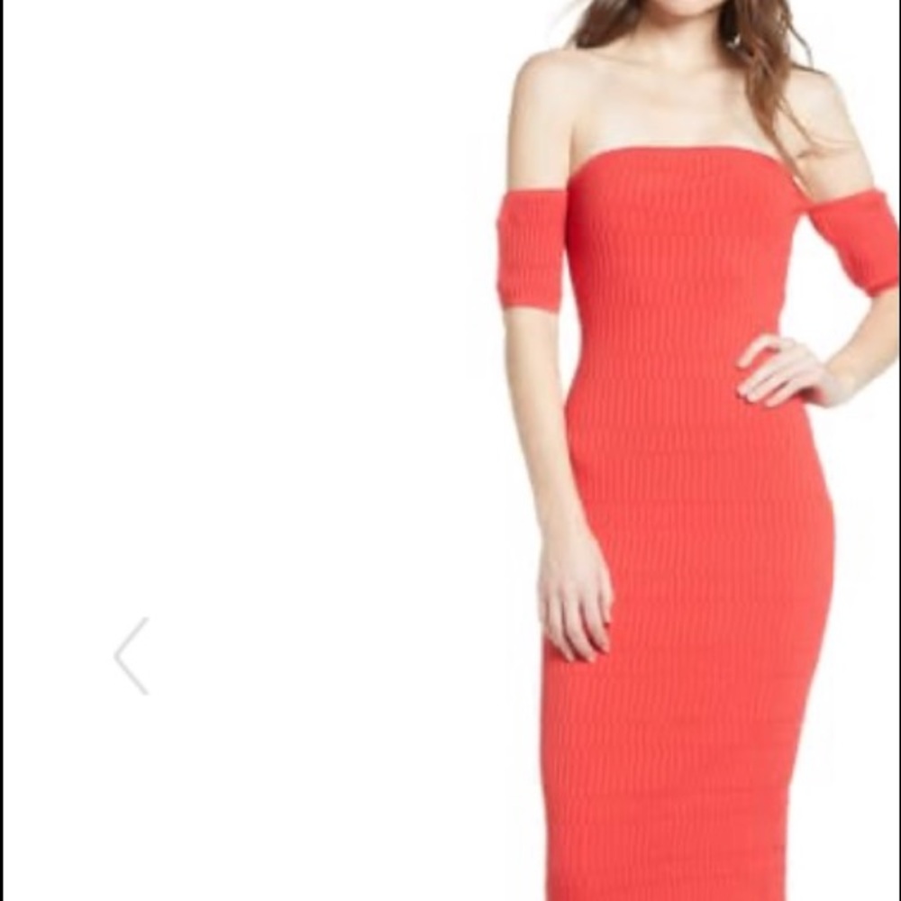 Trouve Off Shoulder Tube Dress